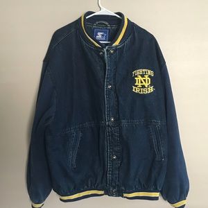 Vintage Notre Dame Starter Jacket